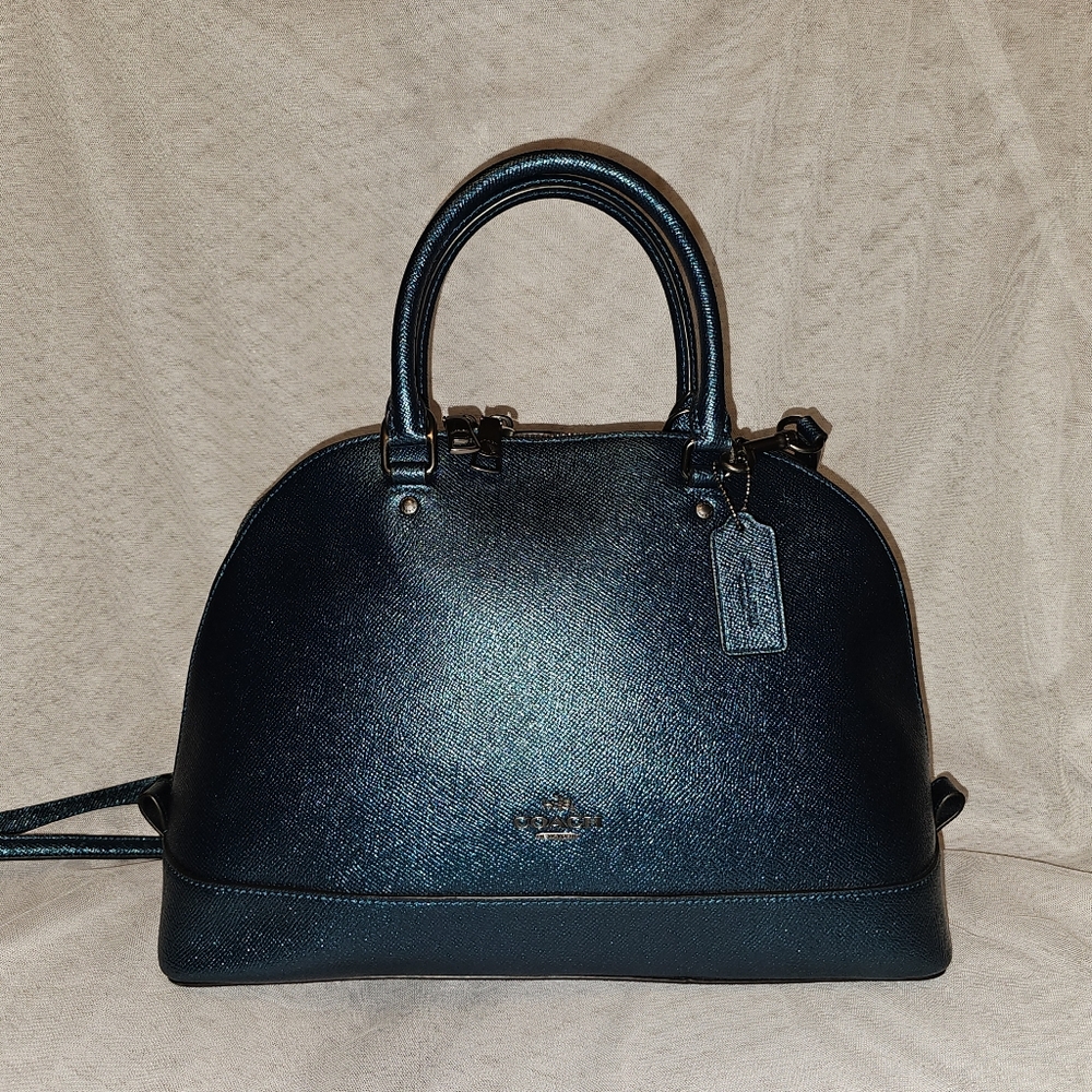 Coach Shimmering Teal Sierra Satchel